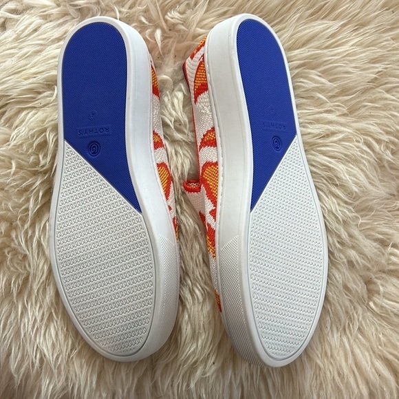 Rothy’s Sneakers fire blaze flame slip on shoes kids size 4 new without box - Picture 6 of 10